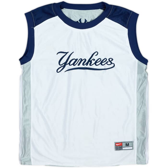 2000s New York Yankees Nike Reversible Training Jersey - 6/10 - (L.Boys)