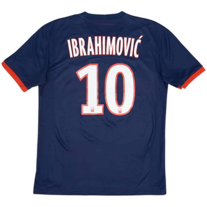 2013-14 Paris Saint-Germain Home Shirt Ibrahimovic #10 - 7/10 - (M)