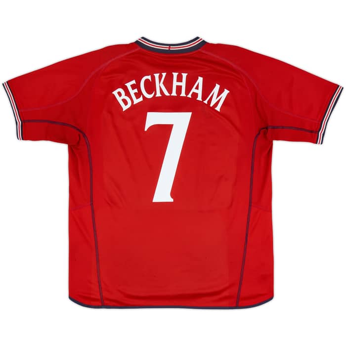 2002-04 England Away Shirt Beckham #7 - 4/10 - (XL)