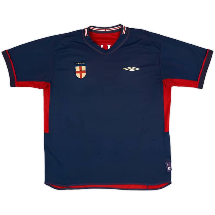 2002-04 England Away Shirt Beckham #7 - 4/10 - (XL)