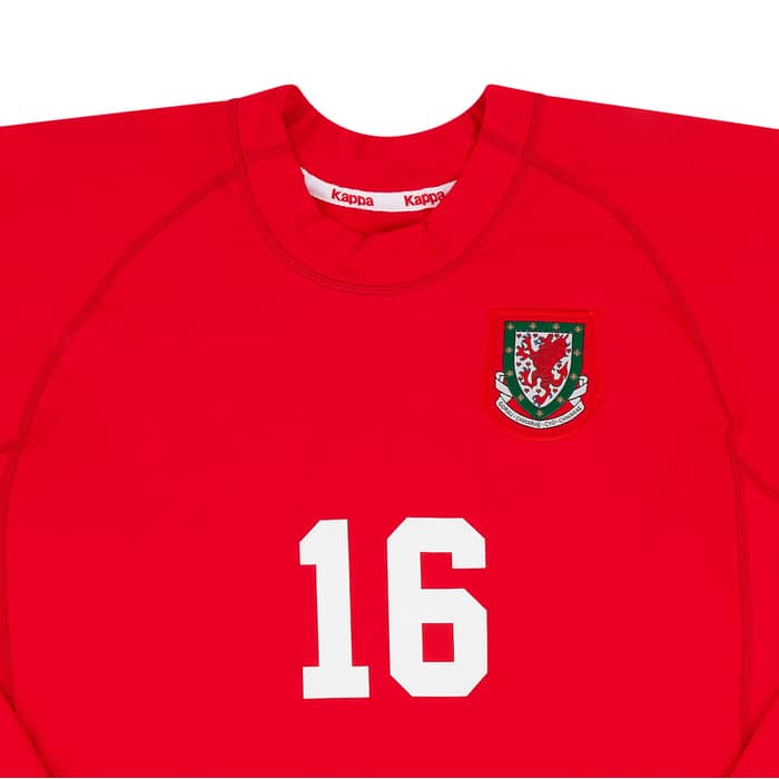 2000-01 Wales Match Issue Home L/S Shirt #16