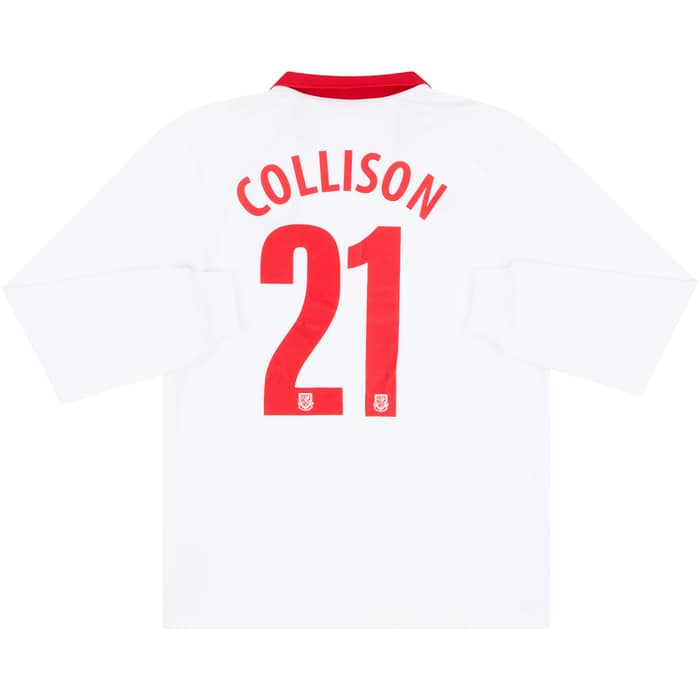 2011 Wales Match Issue Away L/S Shirt Collison #15 (v Scotland)