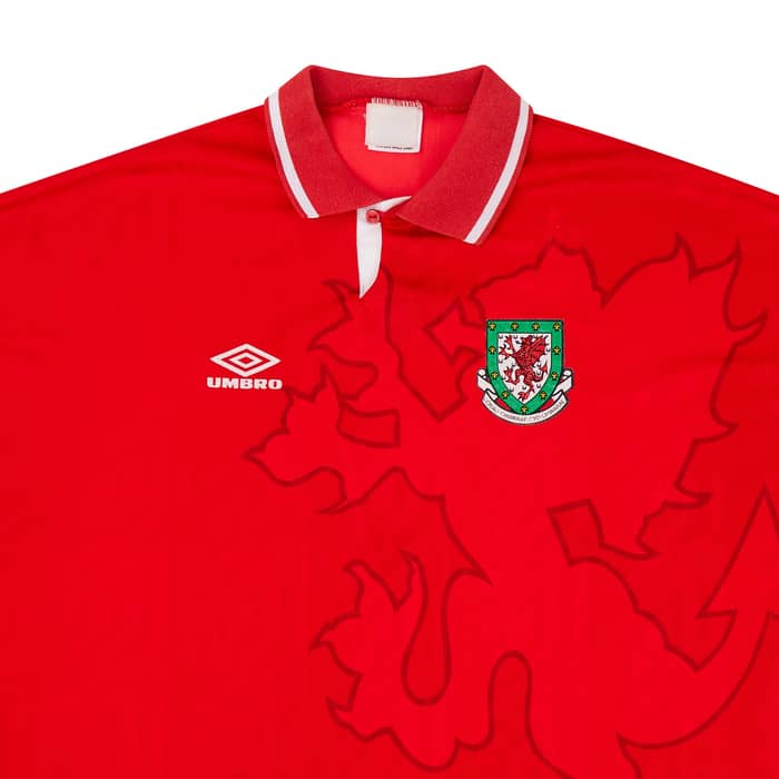 1992-94 Wales Home Shirt - 8/10 - (XL)