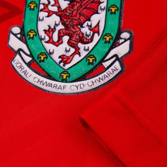 1992-94 Wales Home Shirt - 8/10 - (XL)
