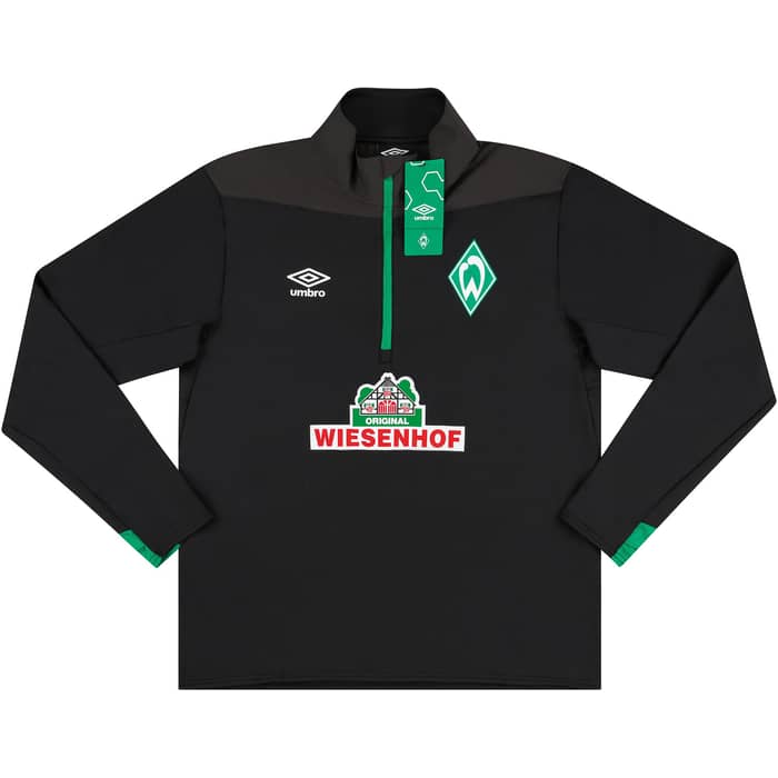 2018-19 Werder Bremen Player Issue 1/2 Zip Training Top