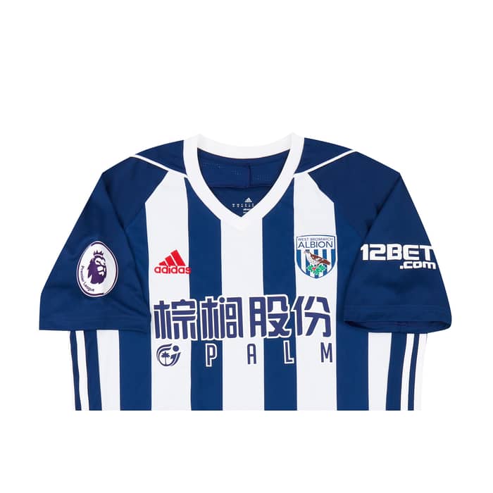 2017-18 West Brom Match Issue Home Shirt Livermore #8