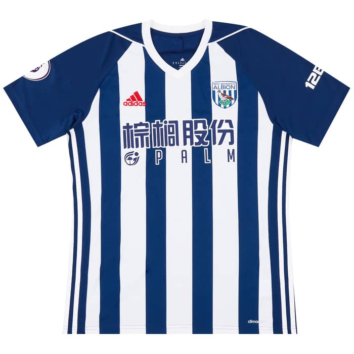 2017-18 West Brom Match Issue Home Shirt Livermore #8