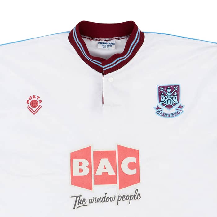 1989-90 West Ham Away Shirt - 8/10 - (S)