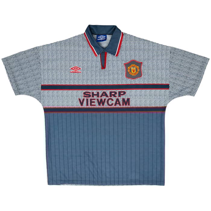 1995-96 Manchester United Away Shirt & Shorts Cantona #7 - 9/10 - (XL)
