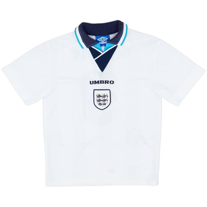 1995-97 England Home Shirt & Shorts Shearer #9 - 9/10 - (L.Boys)