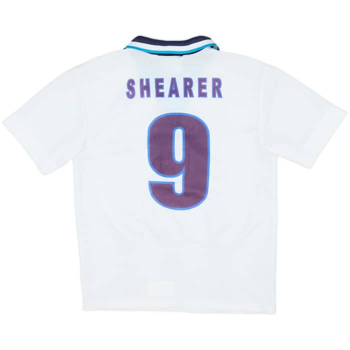 1995-97 England Home Shirt & Shorts Shearer #9 - 9/10 - (L.Boys)