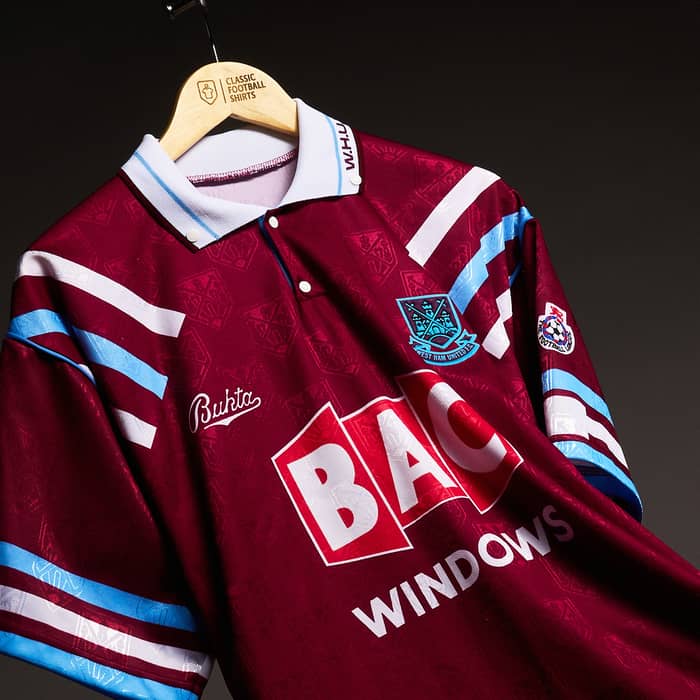 1991-92 West Ham Home Shirt - 9/10 - (L)