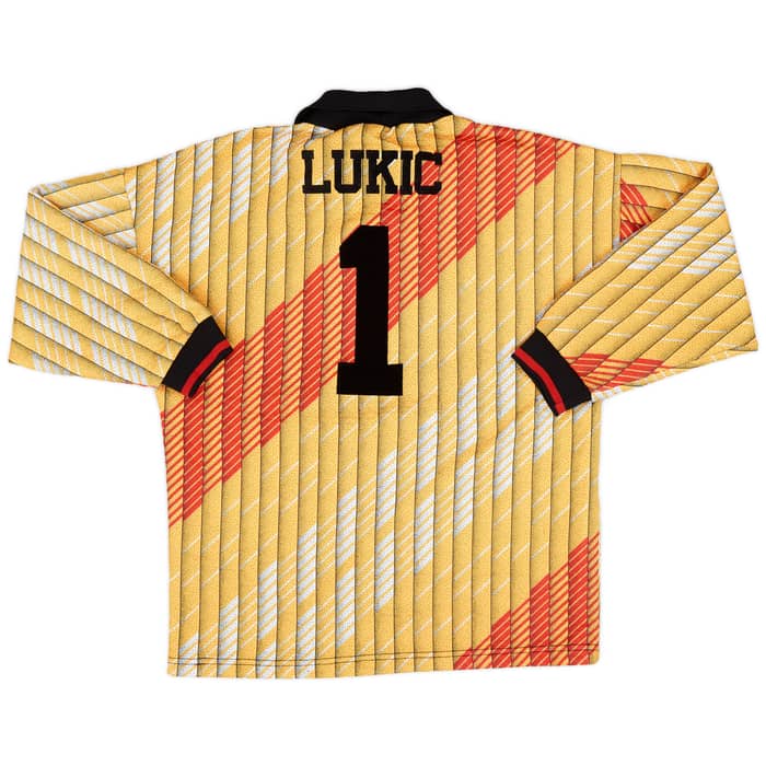 1995-96 Leeds United GK Shirt Lukic #1 - 8/10 - (S)