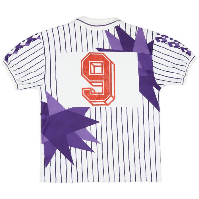 1991-92 Fiorentina Away Shirt #9 - 6/10 - (L)