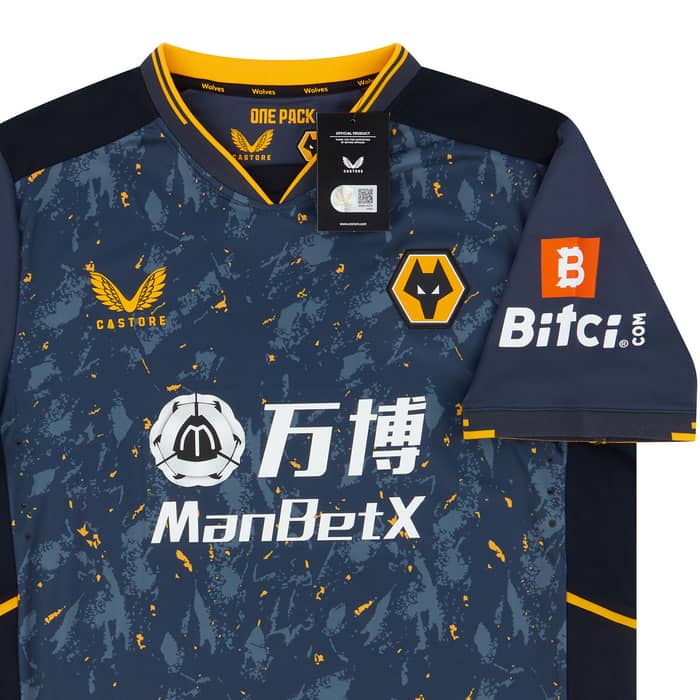 2021-22 Wolves Player Issue Pro Away Shirt