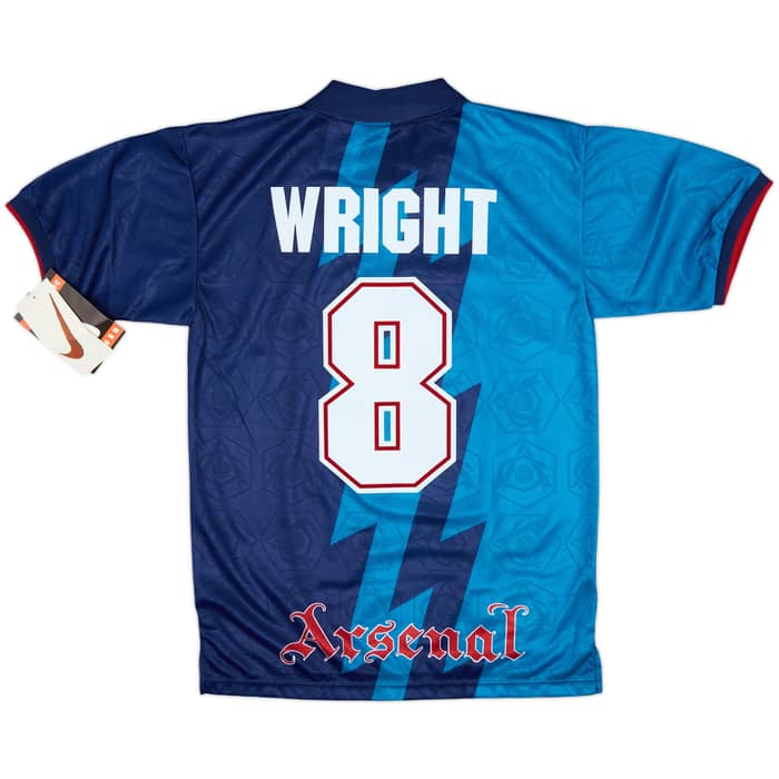 1995-96 Arsenal Away Shirt Wright #8 (XL.Boys)