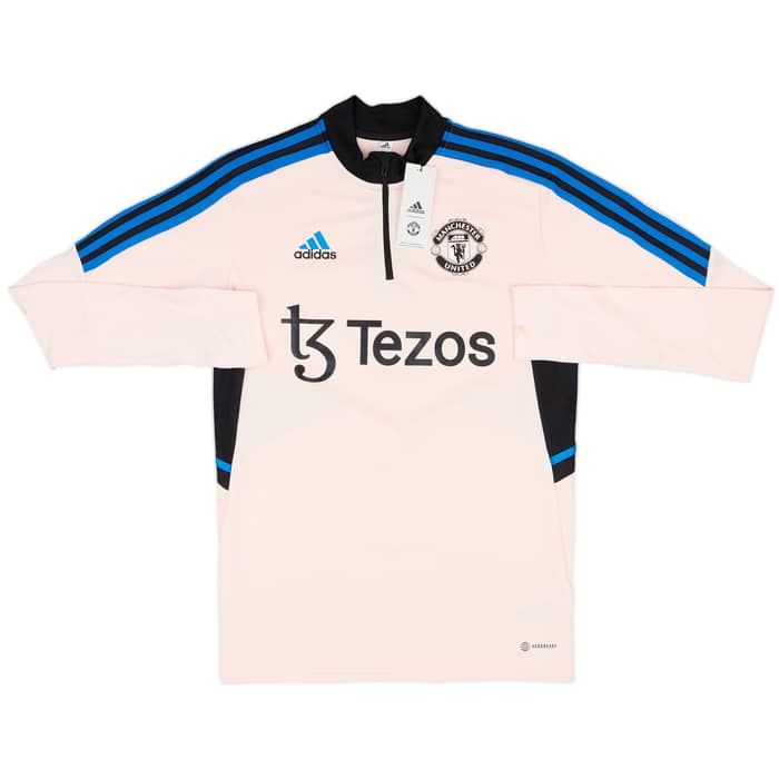 2022-23 Manchester United adidas 1/4 Zip Drill Top (S)