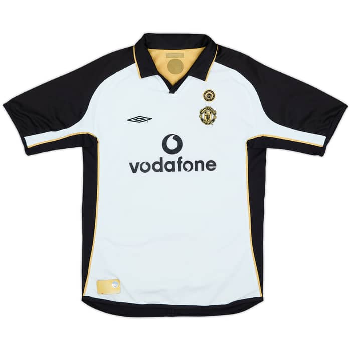 2001-02 Manchester United Centenary Away/Third Shirt Beckham #7 - 6/10 - (XL.Boys)