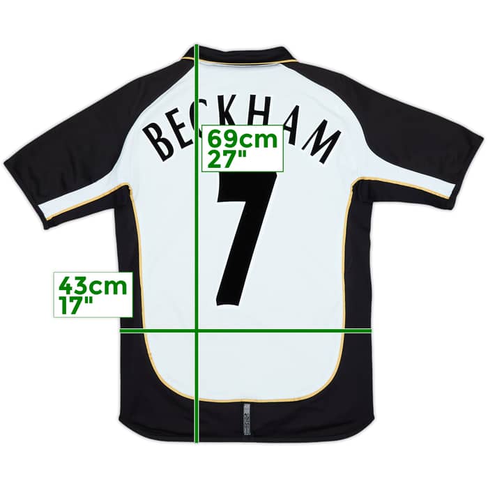 2001-02 Manchester United Centenary Away/Third Shirt Beckham #7 - 6/10 - (XL.Boys)
