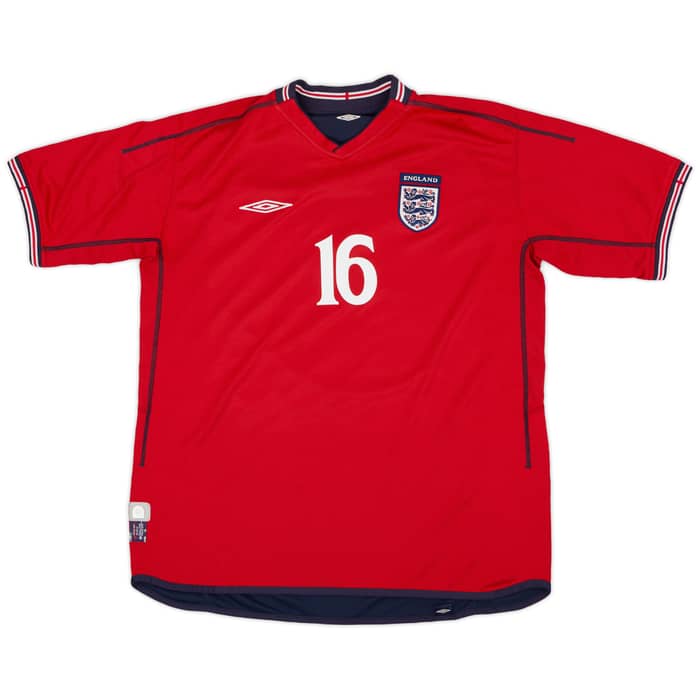 2002-04 England Away Shirt Southgate #16 - 9/10 - (XL)
