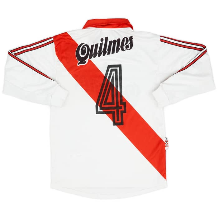 1999-00 River Plate Home L/S Shirt #4 - 6/10 - (XS)