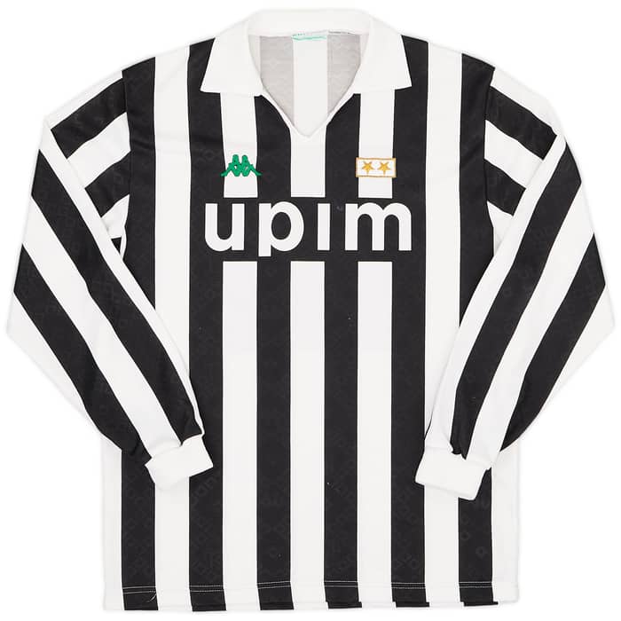 1991-92 Juventus Home L/S Shirt - 6/10 - (L)
