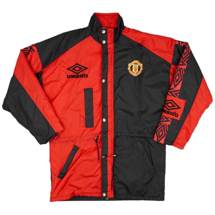1995-97 Manchester United Umbro Bench Coat - 9/10 - (S)