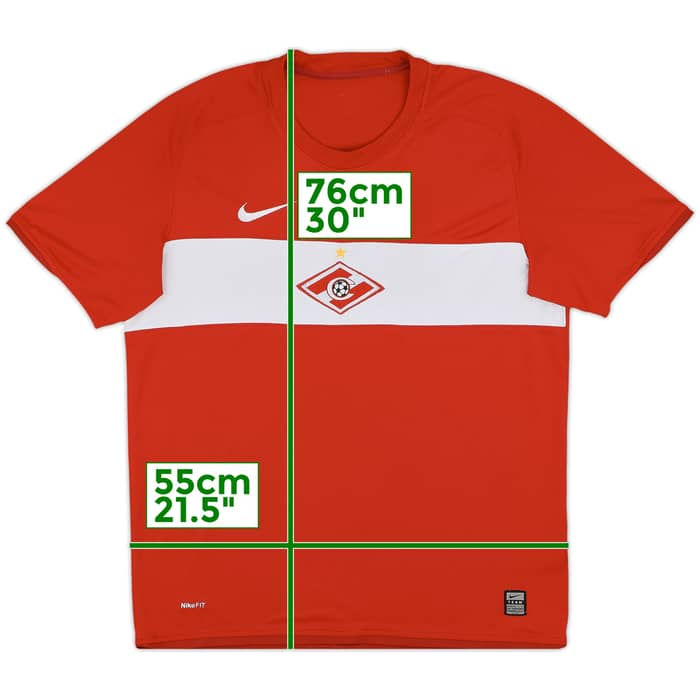 2009 Spartak Moscow Home Shirt - 8/10 - (L)