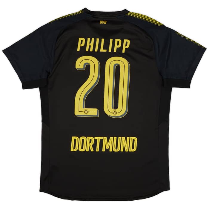 2017-18 Borussia Dortmund Away Shirt Philipp #20 - 6/10 - (L)