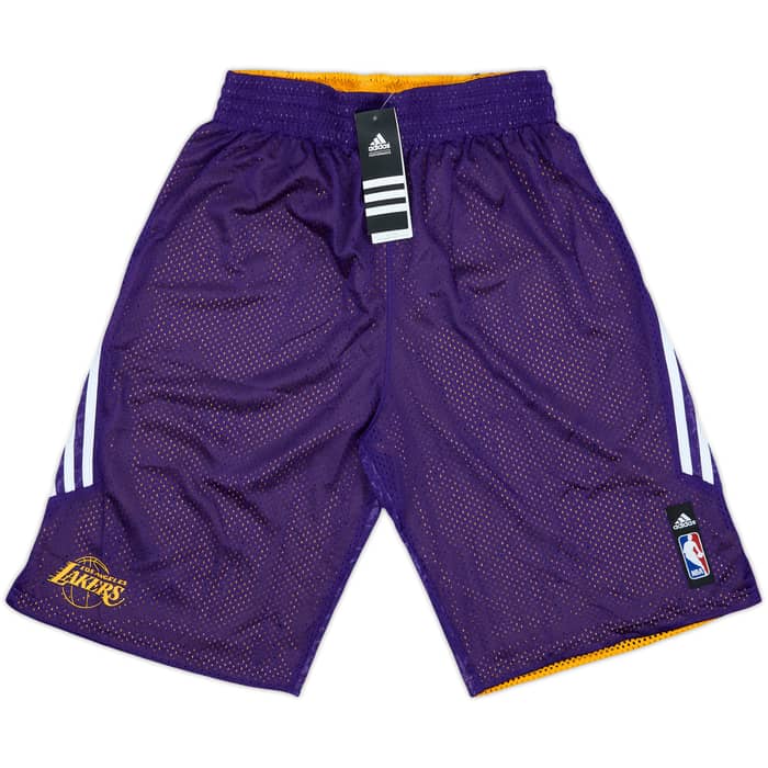 2013-14 LA Lakers adidas Reversible Training Shorts (M)
