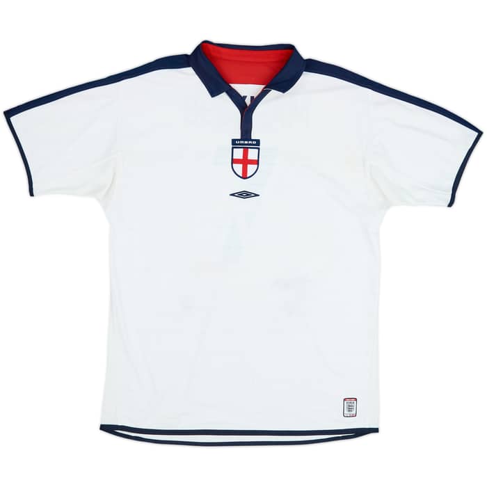 2003-05 England Home Shirt Beckham #7 - 5/10 - (XL)