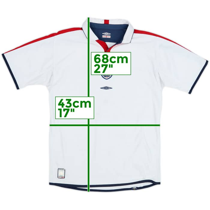 2003-05 England Home Shirt - 4/10 - (XL.Boys)