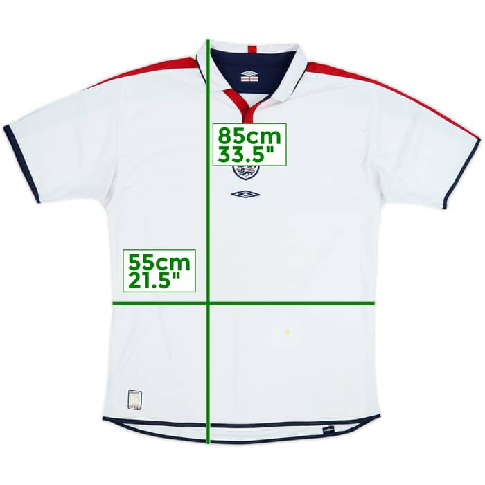 2003-05 England Home Shirt - 5/10 - (XL)