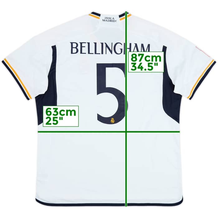 2023-24 Real Madrid Home Shirt Bellingham #5 (XXL)