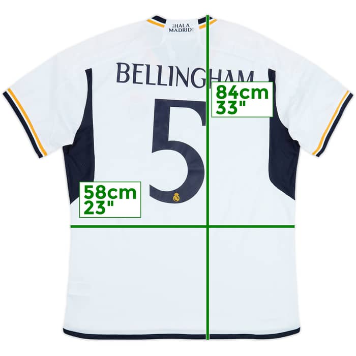 2023-24 Real Madrid Home Shirt Bellingham #5 (XL)