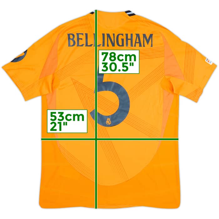 2024-25 Real Madrid Authentic Away Shirt Bellingham #5 (L)