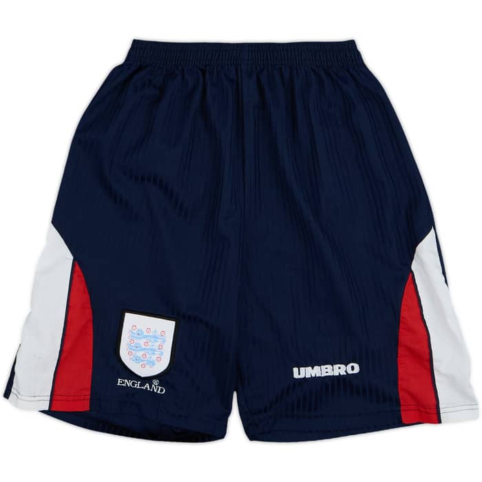 1997-99 England Home Full Kit Beckham #7 - 6/10 - (L)