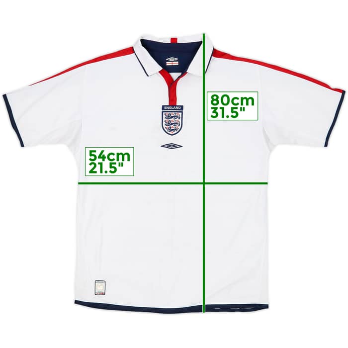 2003-05 England Home Shirt - 5/10 - (L)