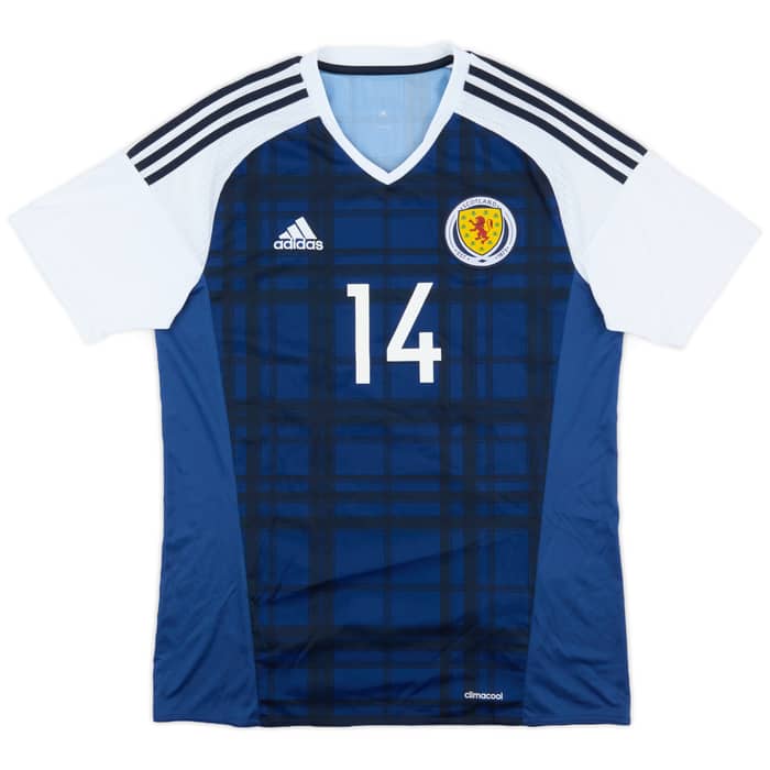 2015-17 Scotland Home Shirt #14 - 7/10 - (M)