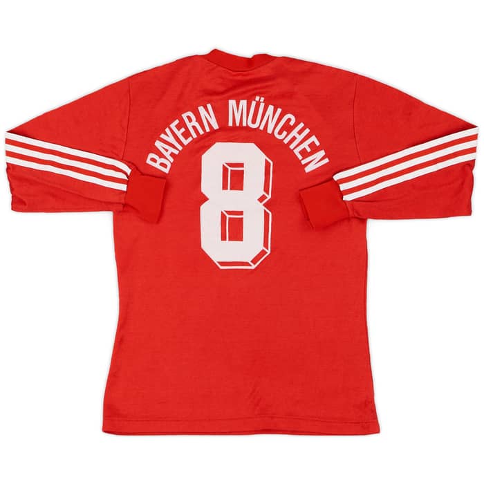 1984-89 Bayern Munich Home L/S Shirt #8 - 8/10 - (S)
