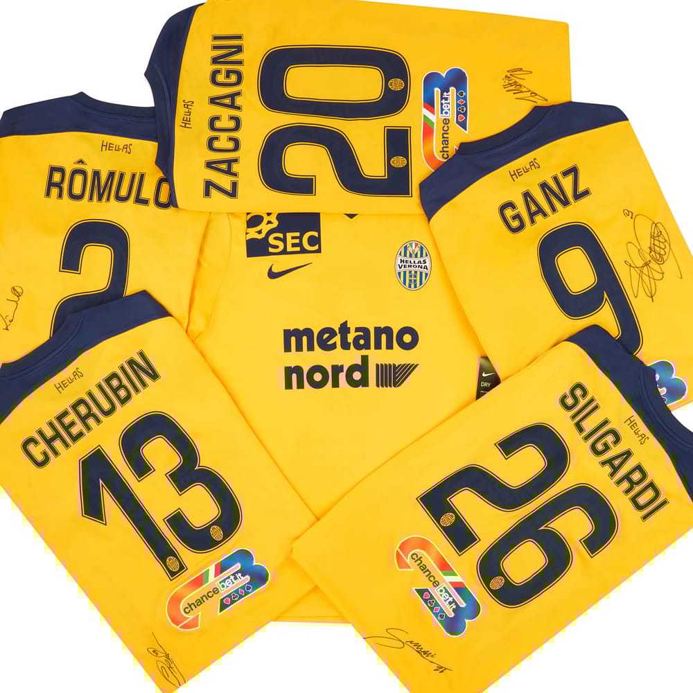 2016-17 Hellas Verona Signed Away Shirt #