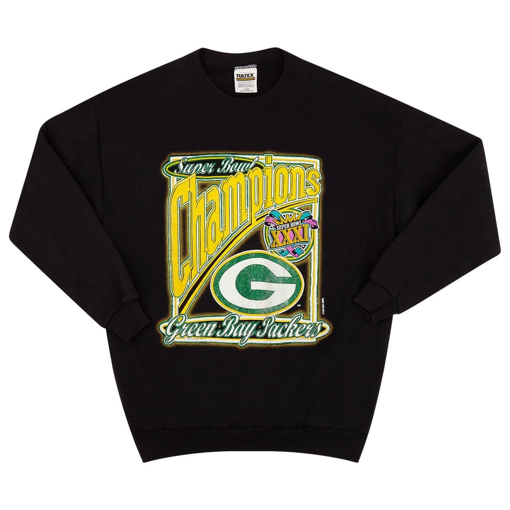 1997 Green Bay Packers Super Bowl XXXI Champions Sweat Top L