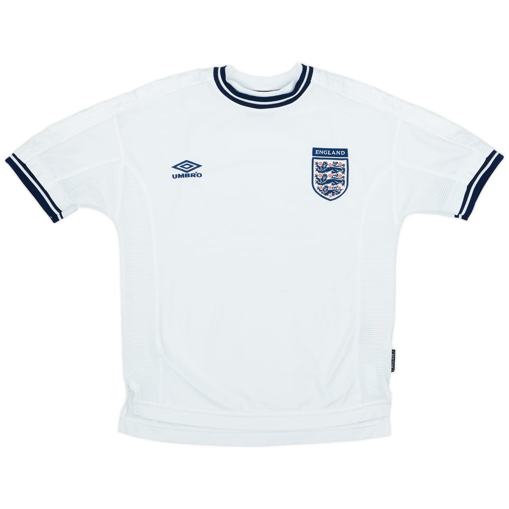 1999-01 England Home Shirt - 9/10 - (XL.Boys)
