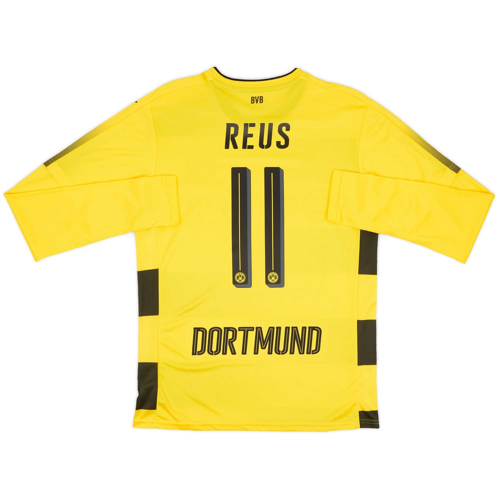 2017-18 Borussia Dortmund Player Issue Home L/S Shirt Reus #11
