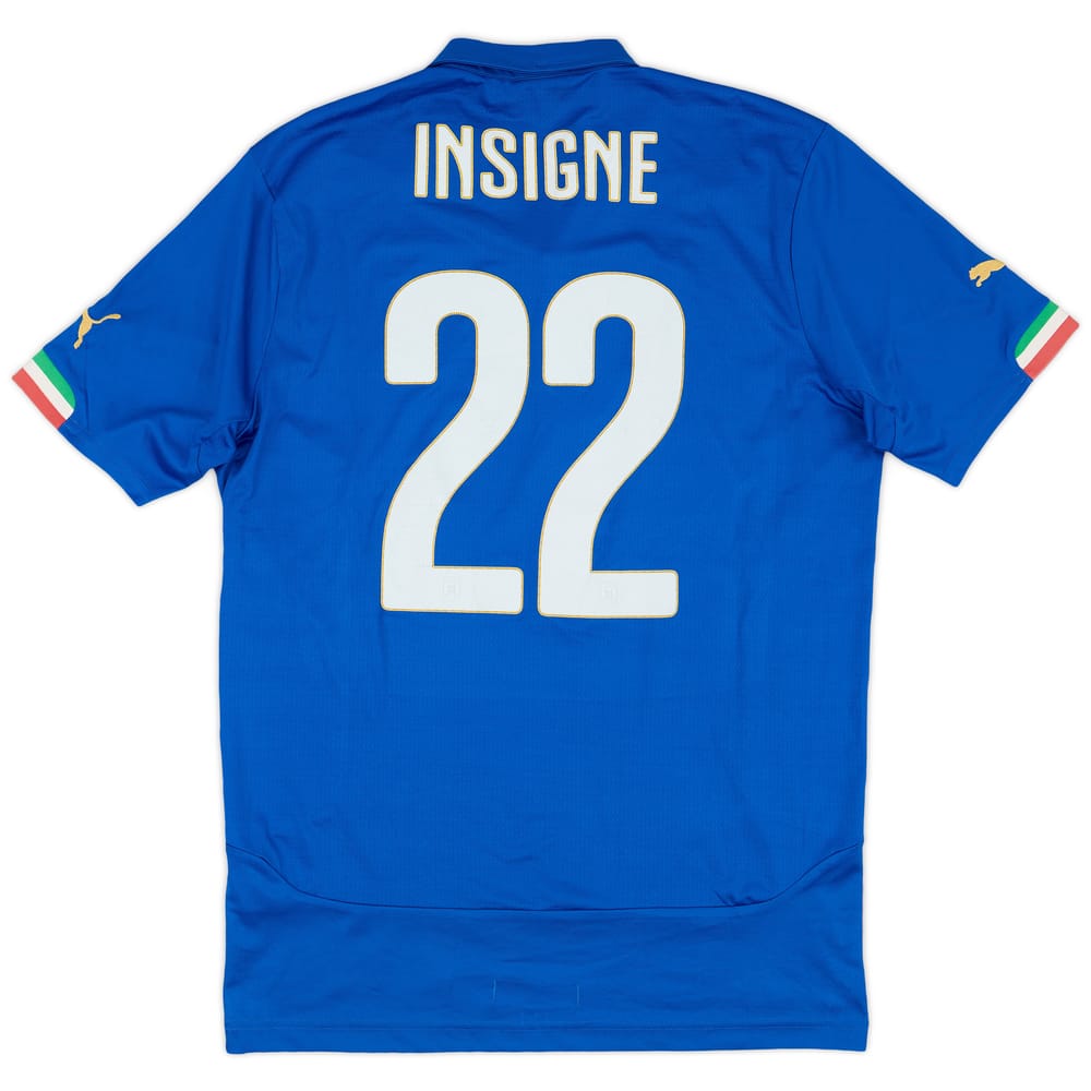 2014-15 Italy Home Shirt Insigne #22 - 8/10 - (L)