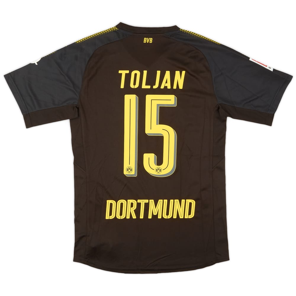 2017-18 Borussia Dortmund Away Authentic Shirt Toljan #15 - 9/10 - (M)