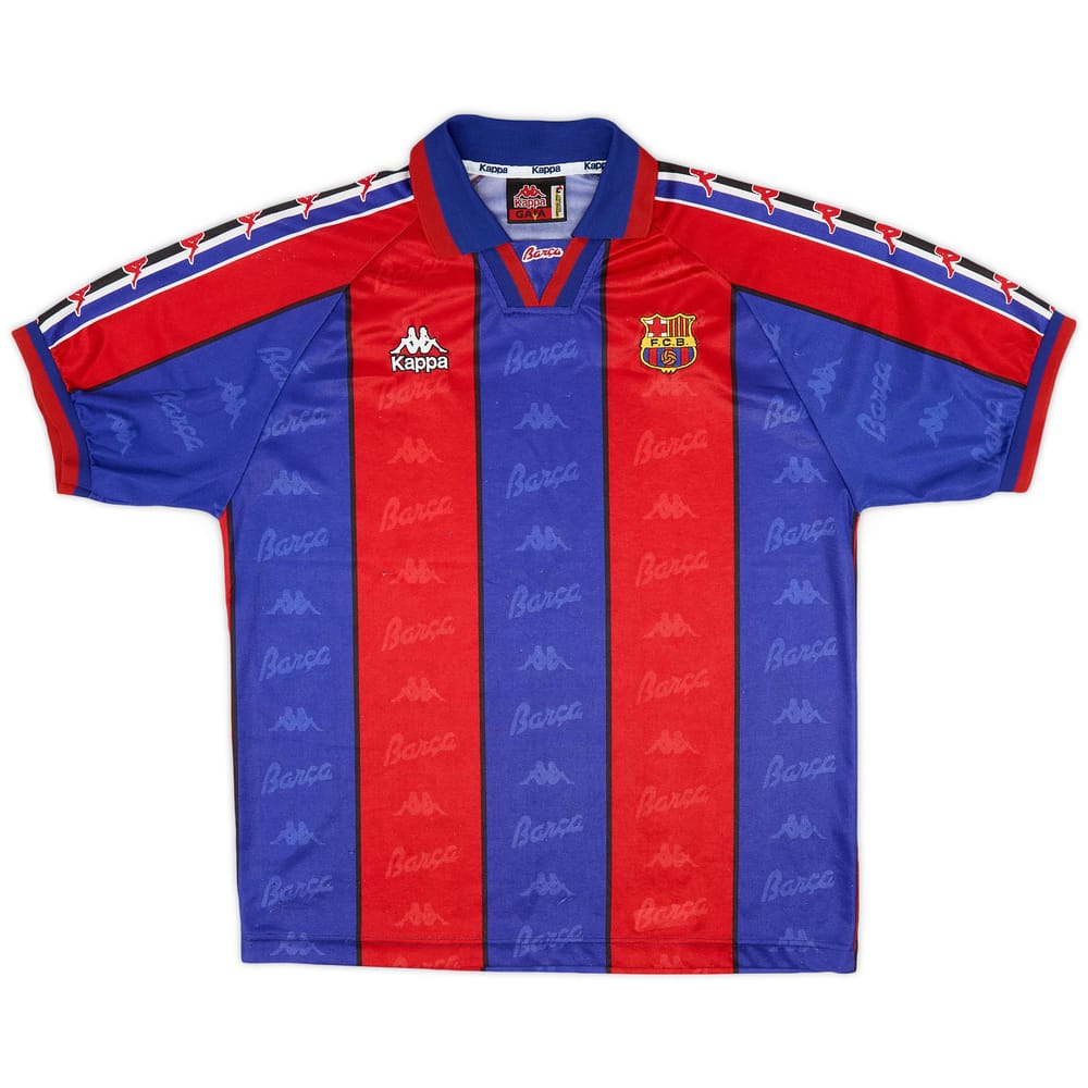 1995-97 Barcelona Home Shirt - 8/10 - (L)