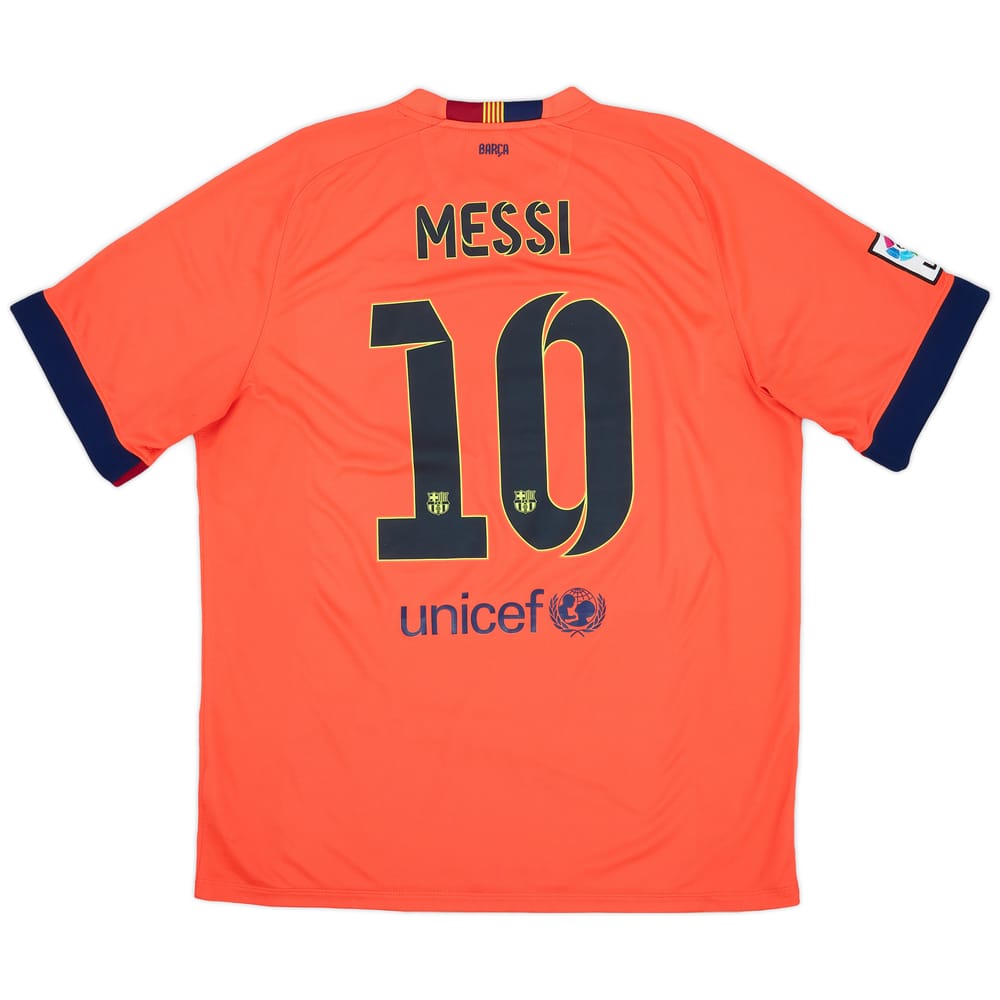 2014-15 Barcelona Away Shirt Messi #10 - 9/10 - (XL)