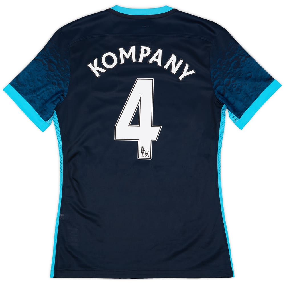 2015-16 Manchester City Player Issue Away Shirt Kompany #4 (M)