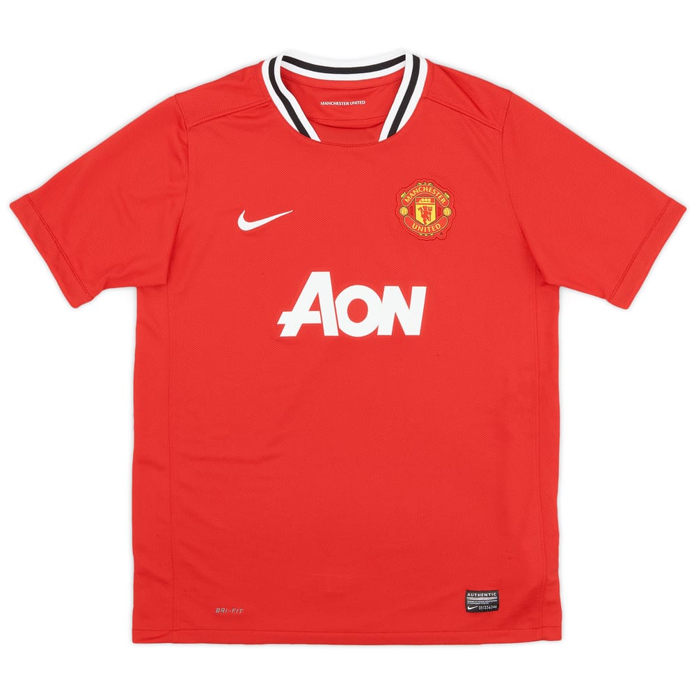 2011-12 Manchester United Home Shirt - 7/10 - (XL.Boys)